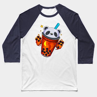 Starry Panda Bubble Tea - Gleam Baseball T-Shirt